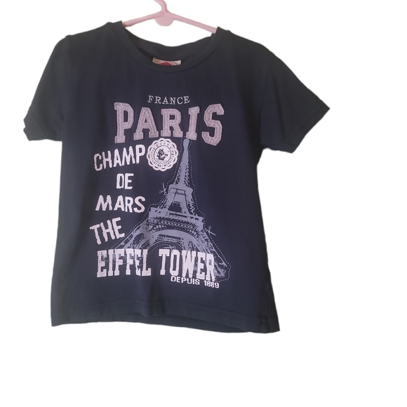 Paris France Suvinior Trip Graphic Unisex T-Shirt Blue Top Size 2ans=2 - Picture 4 of 4